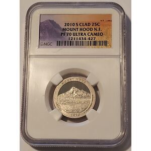 2010 S Clad Mount Mood NP Quarter Proof PF70 UC NGC